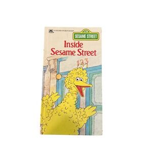 Inside Sesame Street A Golden Sturdy Book Big Bird Vintage 1986 0-307-12142-9